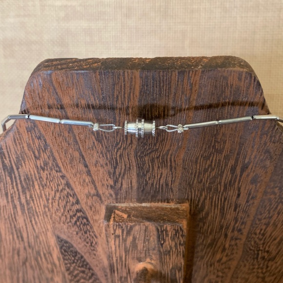 VINTAGE SOUTHWESTERN LIQUID STERLING SILVER TIGER EYE NECKLACE - Picture 4 of 9